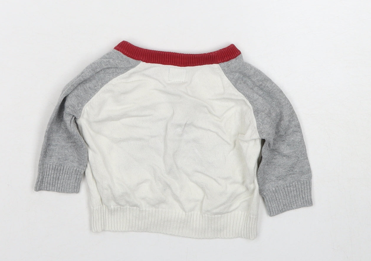 Baby Gap Unisex Grey Bicycle Pullover Jumper 0-3M