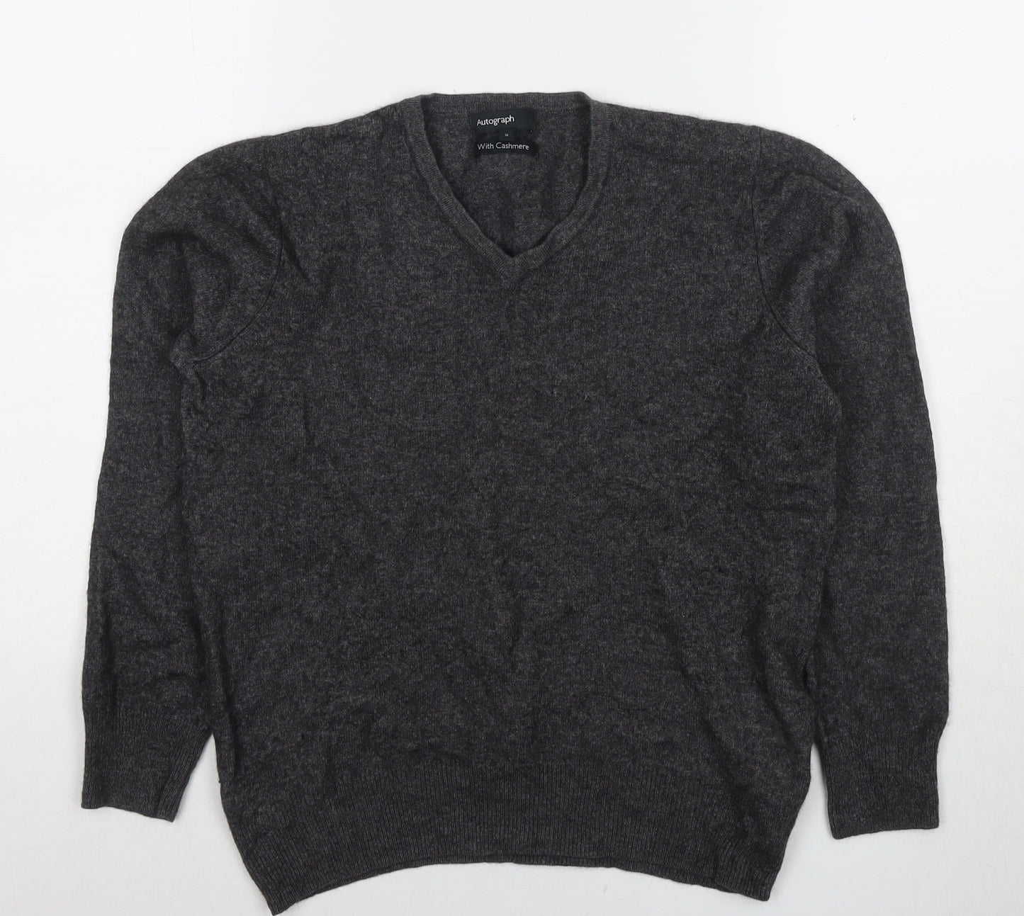 Marks and Spencer Men's Grey Cashmere Wool Pullover S