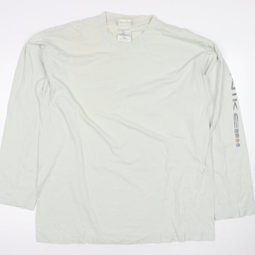 Nike Men's Grey XL Long Sleeve Graphic T-Shirt