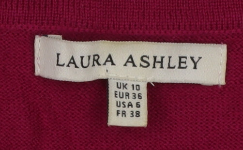 Laura Ashley Women’s Pink Wool A-Line Dress, Size 10