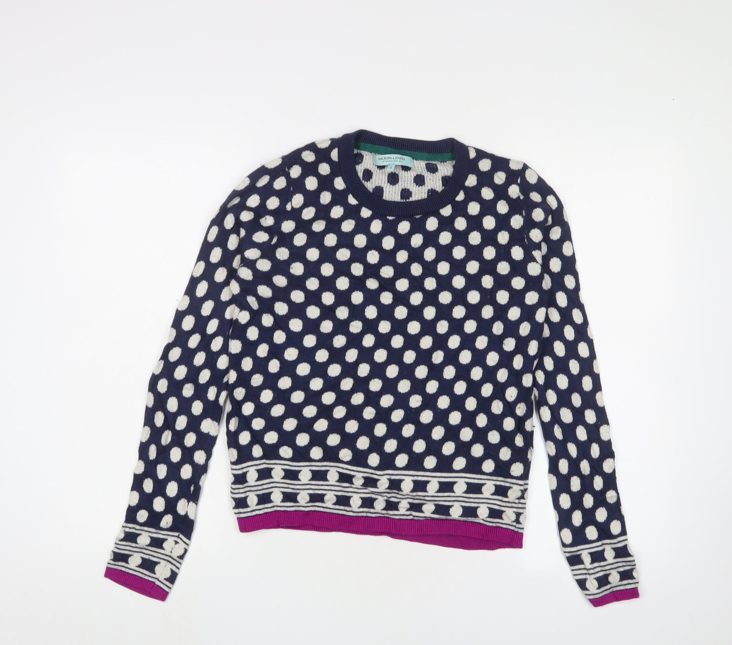 Dickins & Jones Women's Multicoloured Polka Dot Jumper, Size S