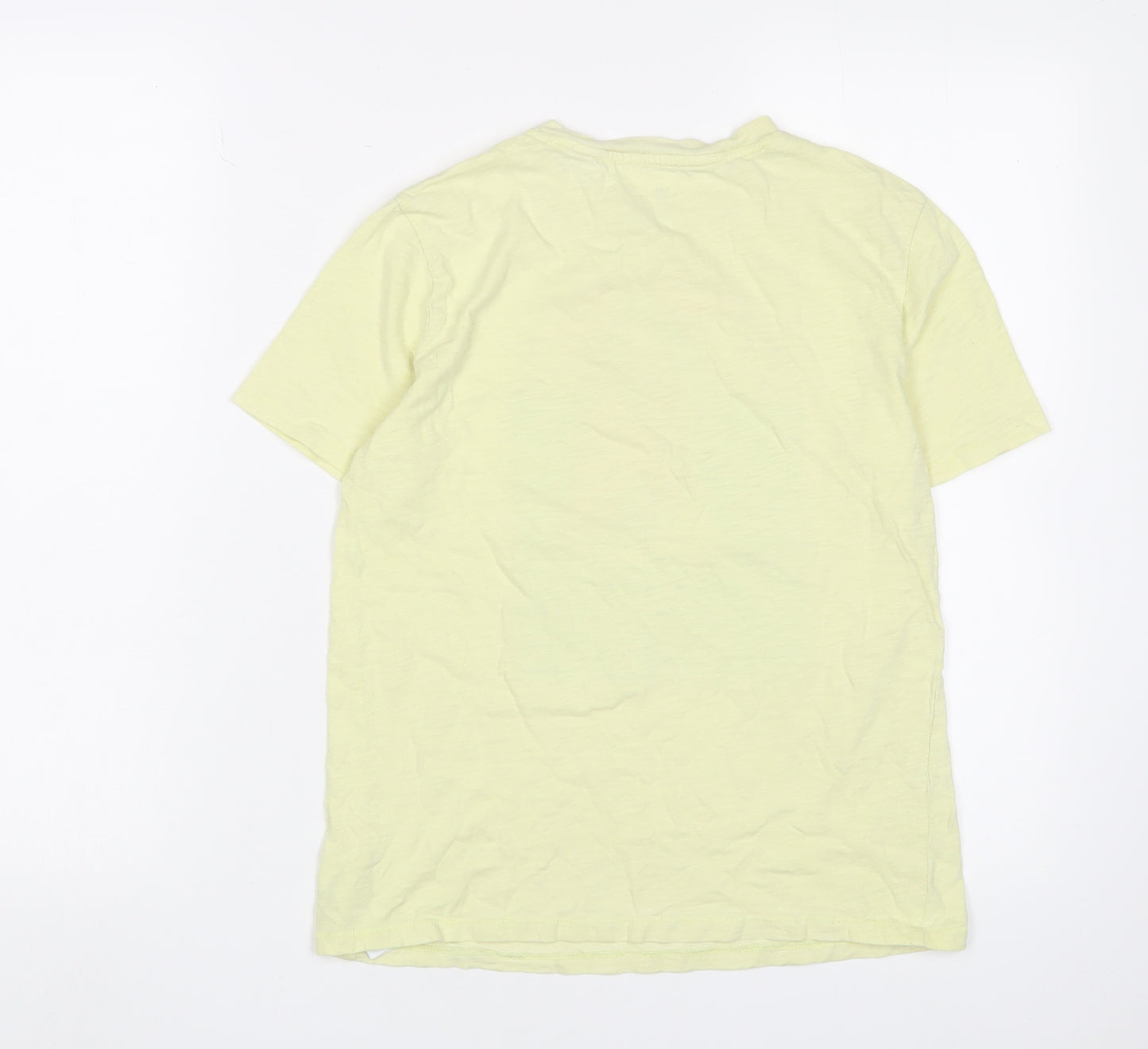 GAP Boys Yellow Graphic T-Shirt XL - Fun Shark Design