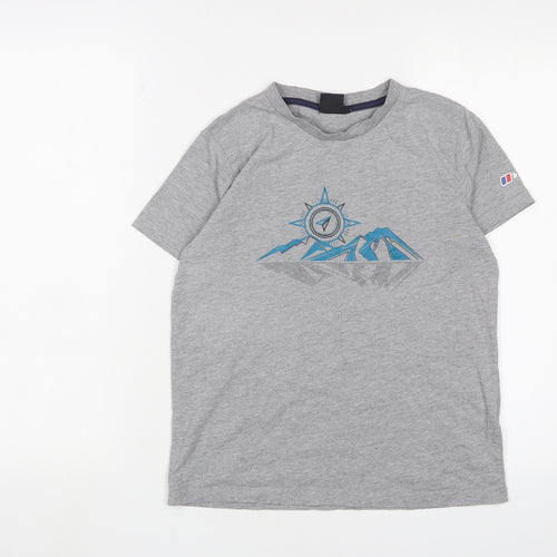 Berghaus Boys Grey Graphic Print T-Shirt 11-12 Years