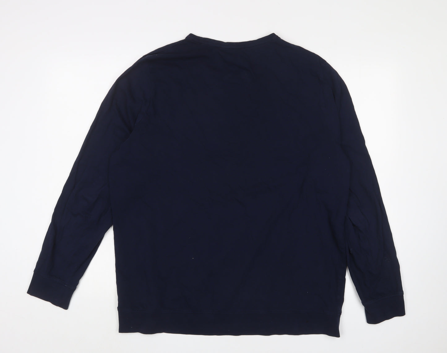 Livergy Unisex Blue XL Basic Long Sleeve T-Shirt