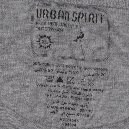 Urban Spirit Grey Crew Neck T-Shirt XL Men