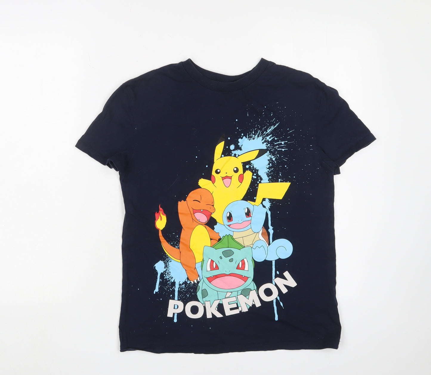 Marks and Spencer Boys Blue Pokémon T-Shirt, Size 12-13, Graphic