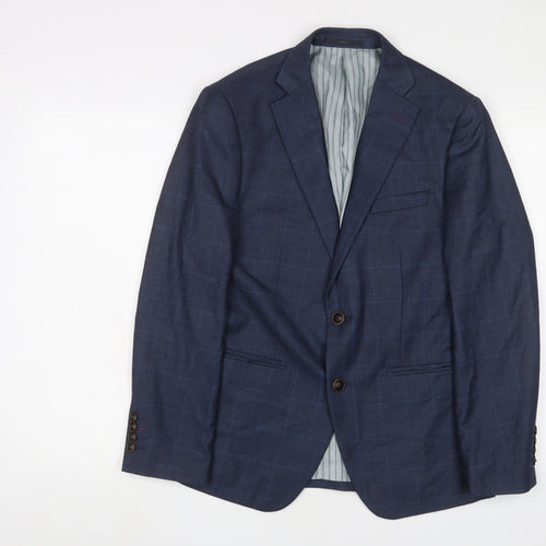 Benjamin Barker Men's Blue Slim Fit Blazer 44
