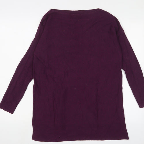 Joules Women's Purple Pullover Knit Jumper Size 12