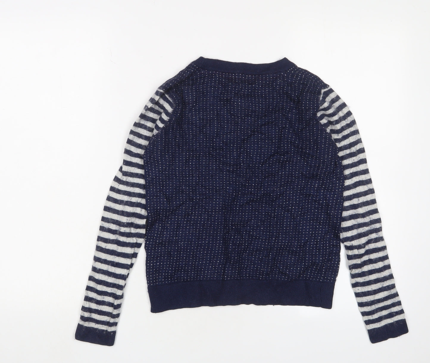 Dickins & Jones Women's Blue Striped Jumper - S