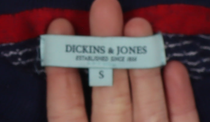 Dickins & Jones Women's Blue Striped Jumper - S