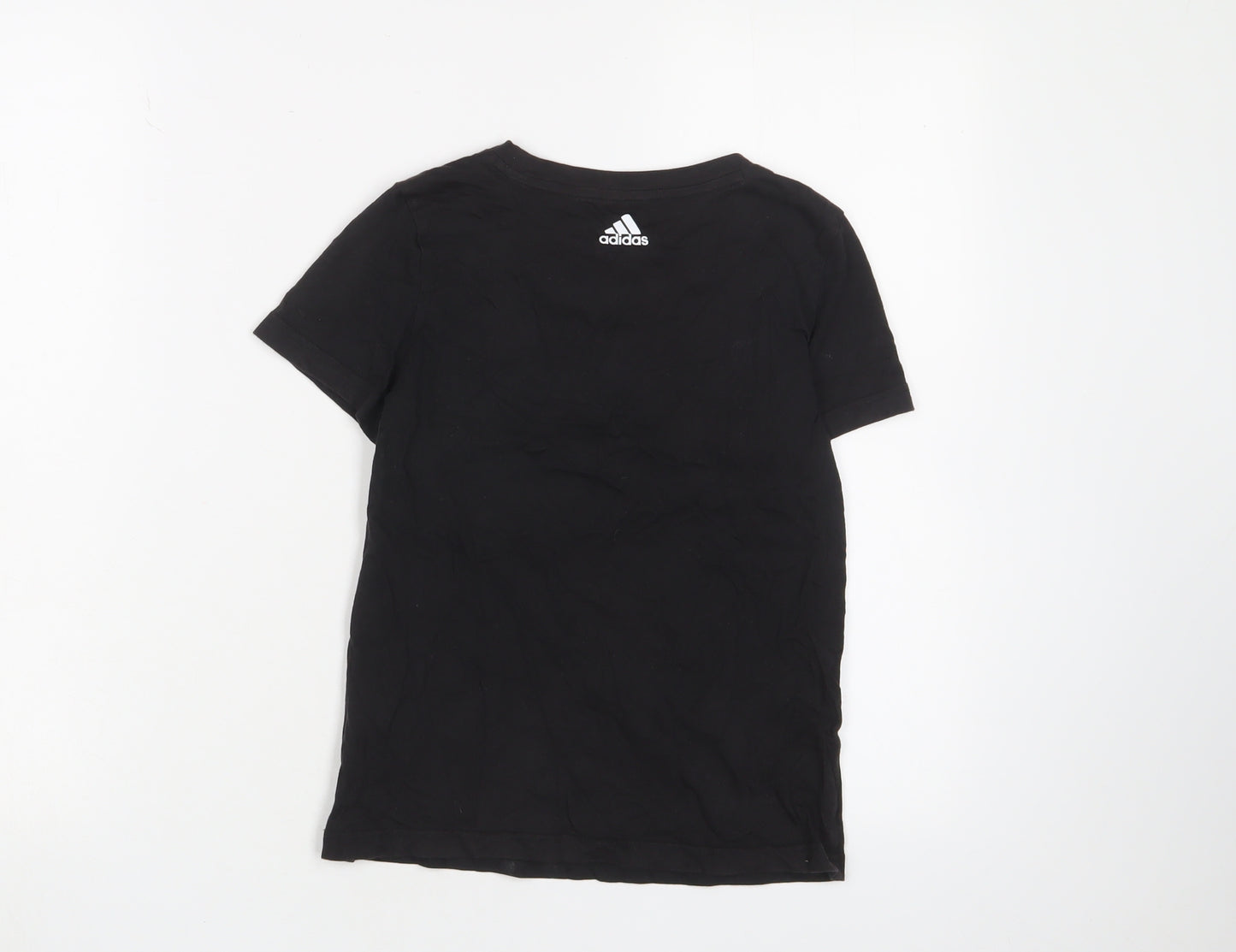 Adidas Boys Black Logo T-Shirt Short Sleeve