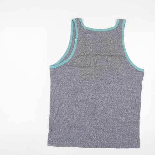 Gap Unisex Grey Tank Top M, Lightweight Casual Scoop Neck