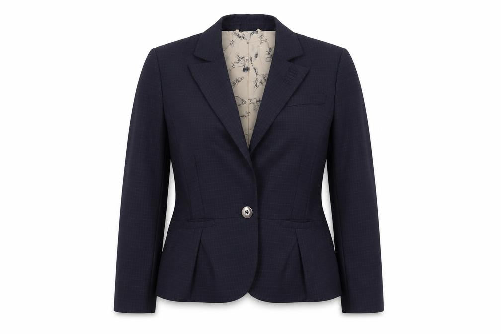 Front view of NW3 Women's Black Wool Suit Jacket, size 10