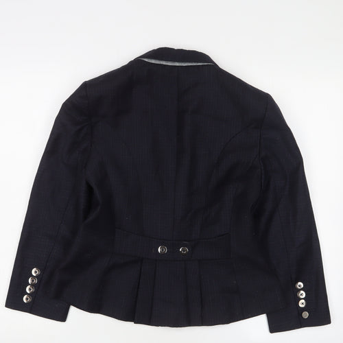 NW3 Women's Black Wool Suit Jacket Size 10