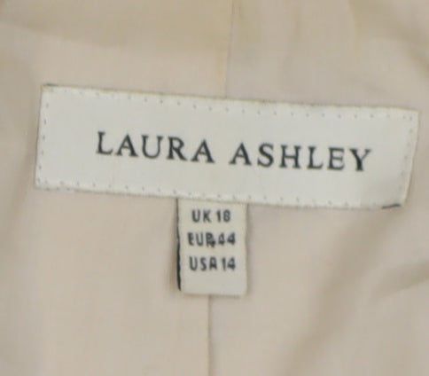 Laura Ashley Women's Beige Belted Blazer Size 16