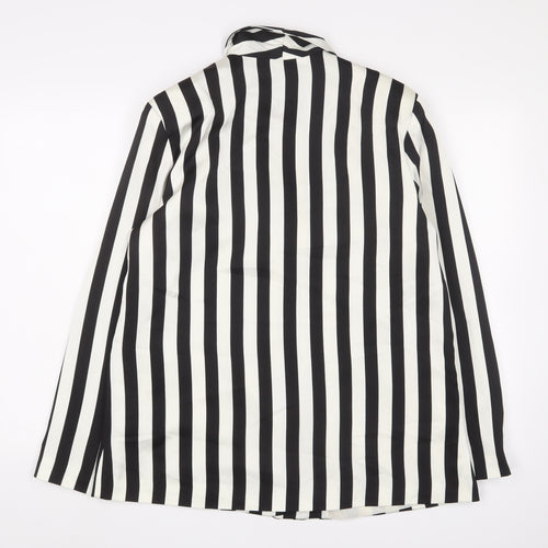 Beetlejuice Women's Black White Striped Blazer M