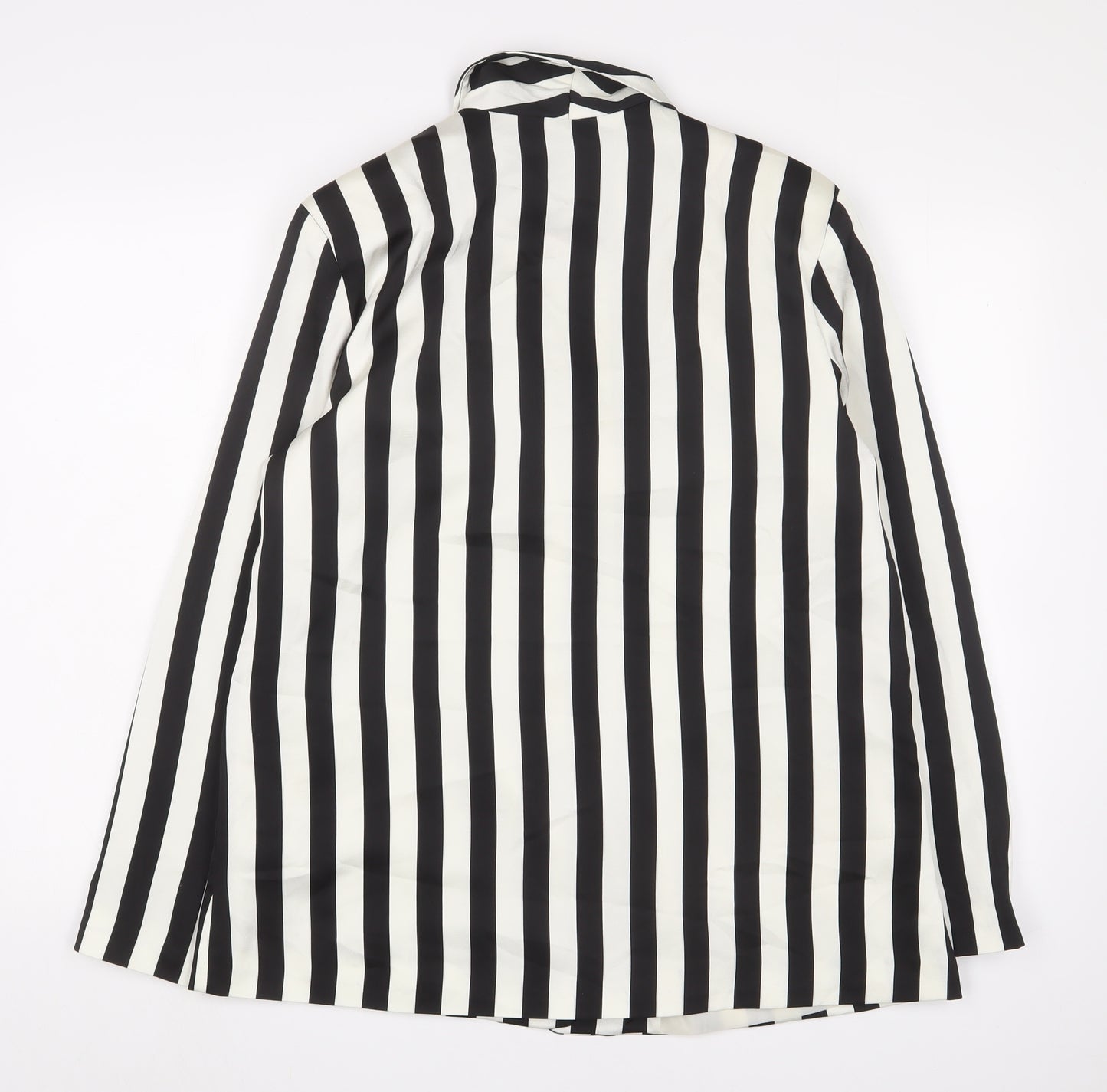 Beetlejuice Women's Black White Striped Blazer M