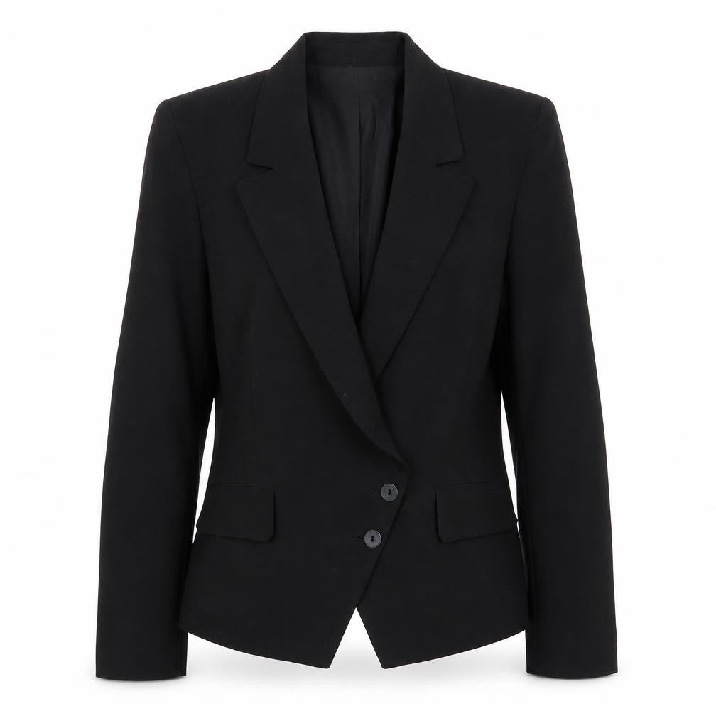 Front view of Jacques Vert Women's Black Blazer, size 12, Classic
