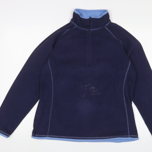 Mountain Warehouse Women's Blue Fleece Pullover Sweatshirt