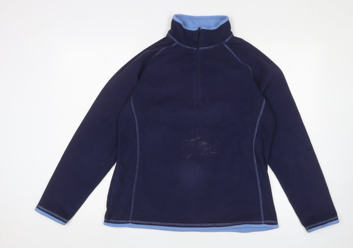 Mountain Warehouse Women's Blue Fleece Pullover Sweatshirt
