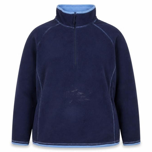 Mountain Warehouse Women's Blue Fleece Pullover Sweatshirt