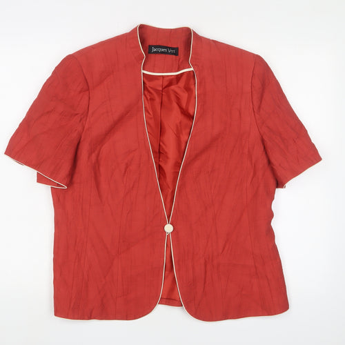 Jacques Vert Women's Red Blazer UK 16