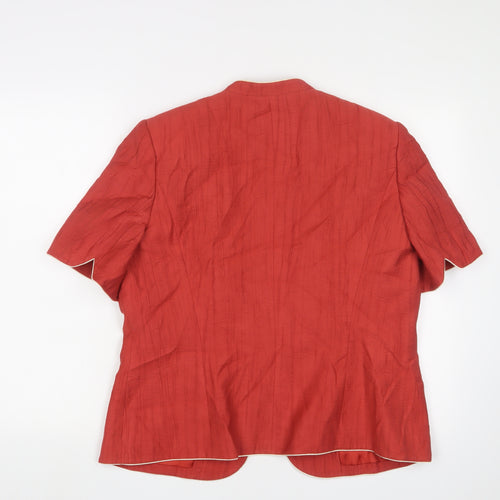 Jacques Vert Women's Red Blazer UK 16