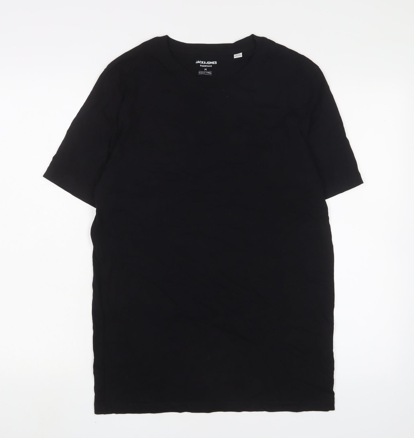 Jack & Jones Black Cotton T-Shirt - Medium