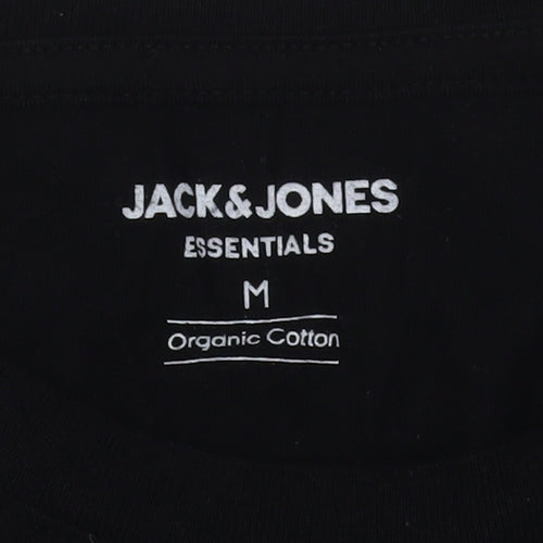 Jack & Jones Black Cotton T-Shirt - Medium