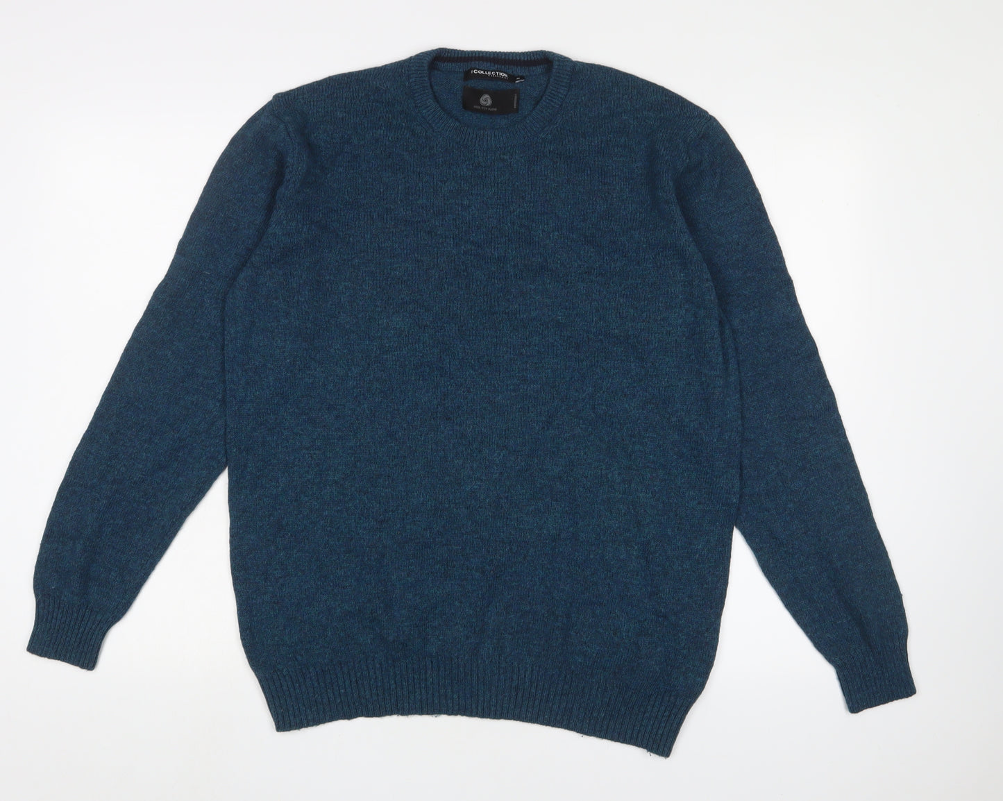 Debenhams Men's Blue Wool Pullover Jumper M