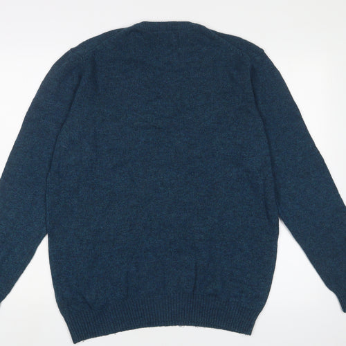 Debenhams Men's Blue Wool Pullover Jumper M