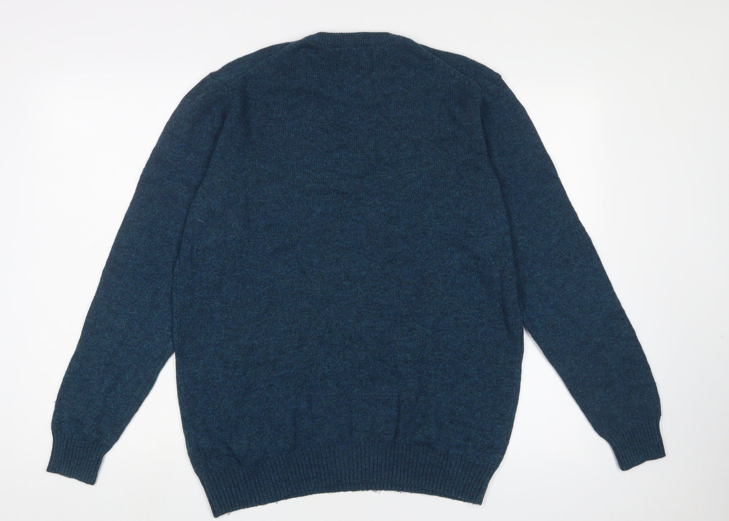 Debenhams Men's Blue Wool Pullover Jumper M