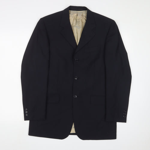 Karl Jackson Men's Black Blazer, Size 38, Regular Fit