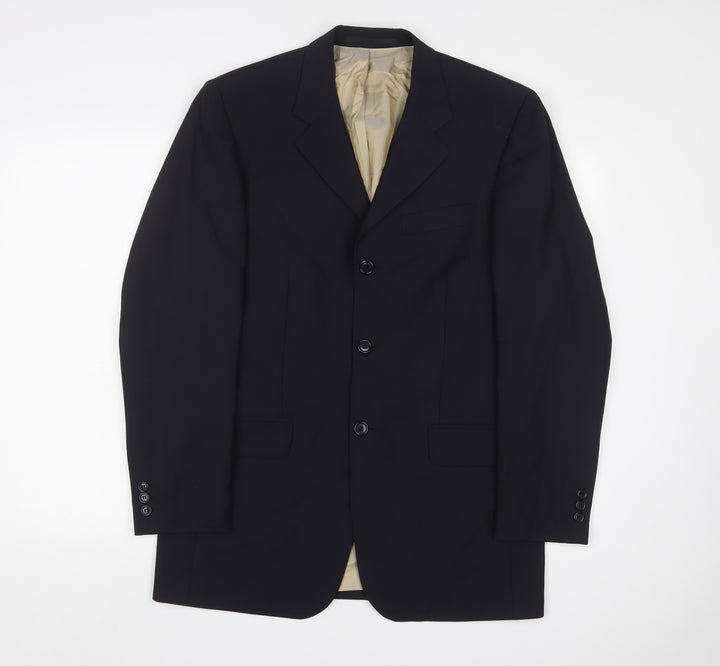 Karl Jackson Men's Black Blazer, Size 38, Regular Fit
