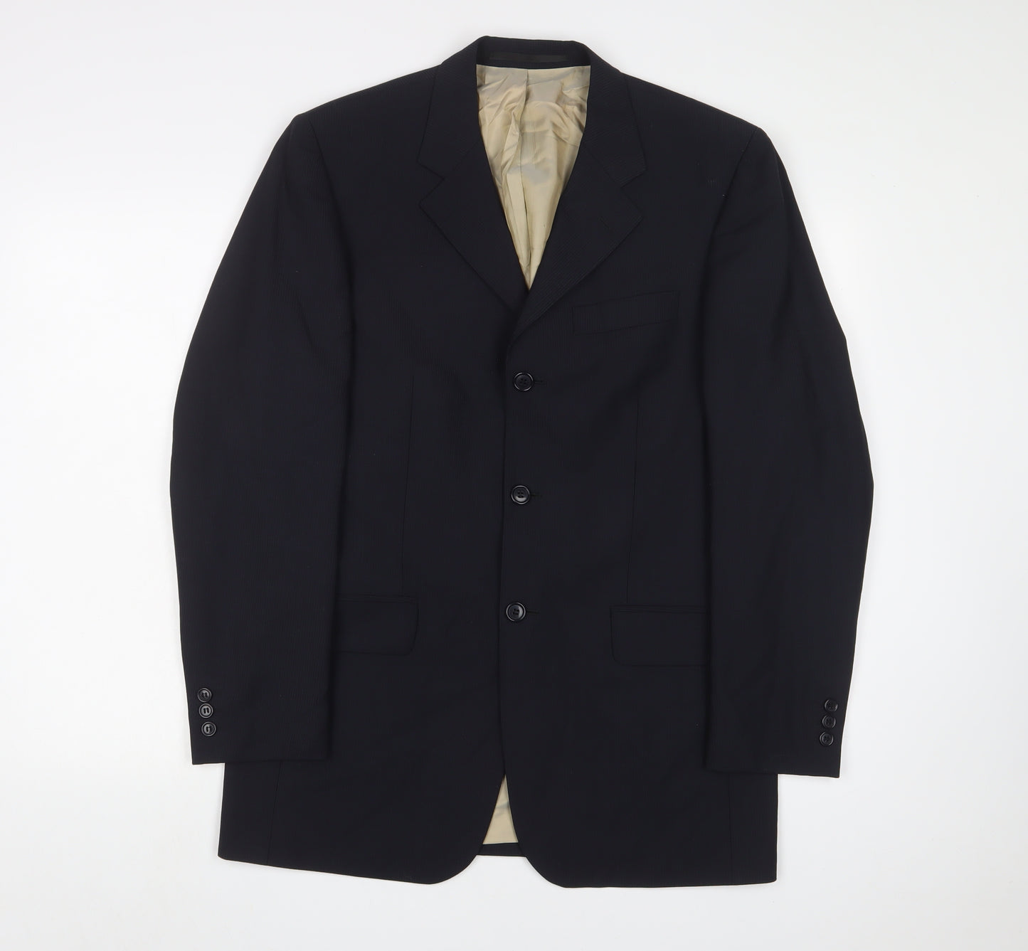 Karl Jackson Men's Black Blazer, Size 38, Regular Fit