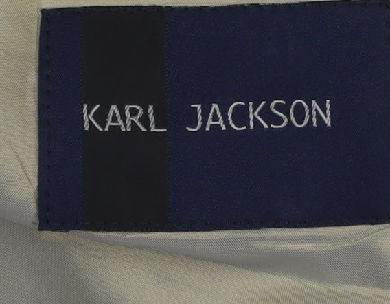 Karl Jackson Men's Black Blazer, Size 38, Regular Fit