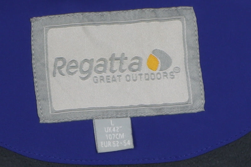 Regatta Men's Blue Soft Shell Jacket Size L Casual