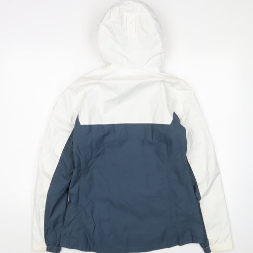 Tribord Women's White Blue Windbreaker Jacket, Size S