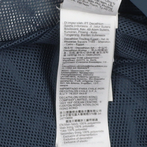Tribord Women's White Blue Windbreaker Jacket, Size S