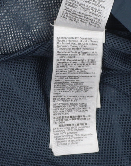 Tribord Women's White Blue Windbreaker Jacket, Size S