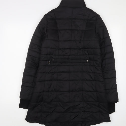 Hobbs Women's Black Puffer Jacket Coat Size 10