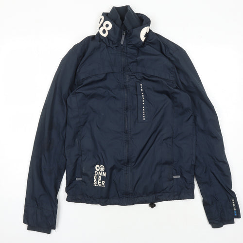 Centered Women's Blue Bomber Jacket XS Casual Zip Pockets