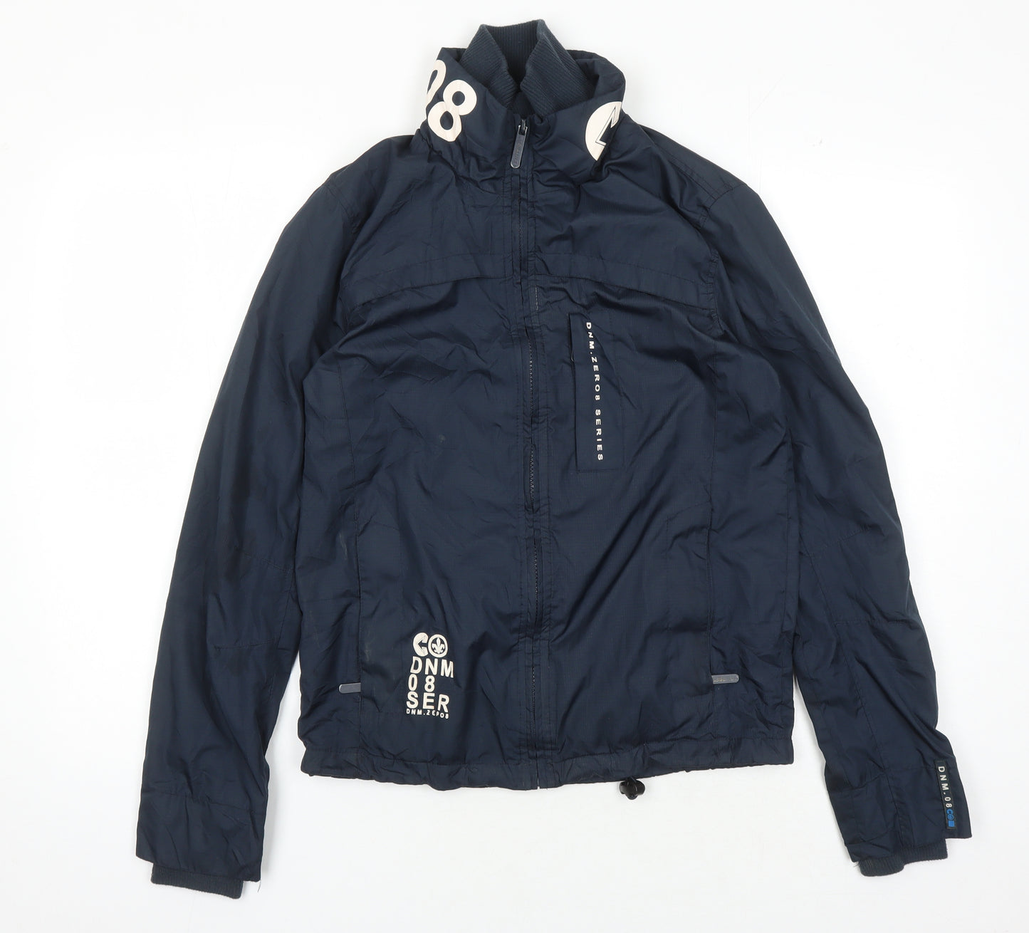 Centered Women's Blue Bomber Jacket XS Casual Zip Pockets