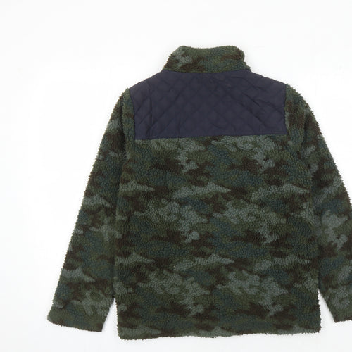 FatFace Boys Green Camouflage Puffer Jacket 12-13 Years