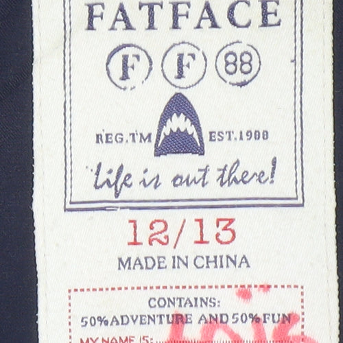 FatFace Boys Green Camouflage Puffer Jacket 12-13 Years