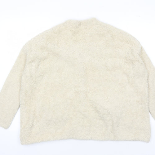 Pull & Bear Women's Beige V-Neck Cardigan Size S