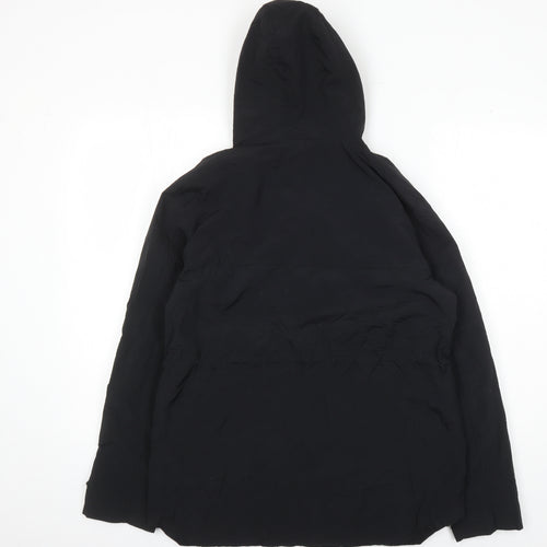 VOJ Jeans Women's Black Parka Jacket Size 12