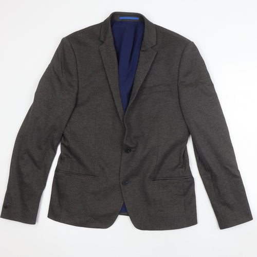 River Island Men's Grey Slim Fit Blazer Size 40R