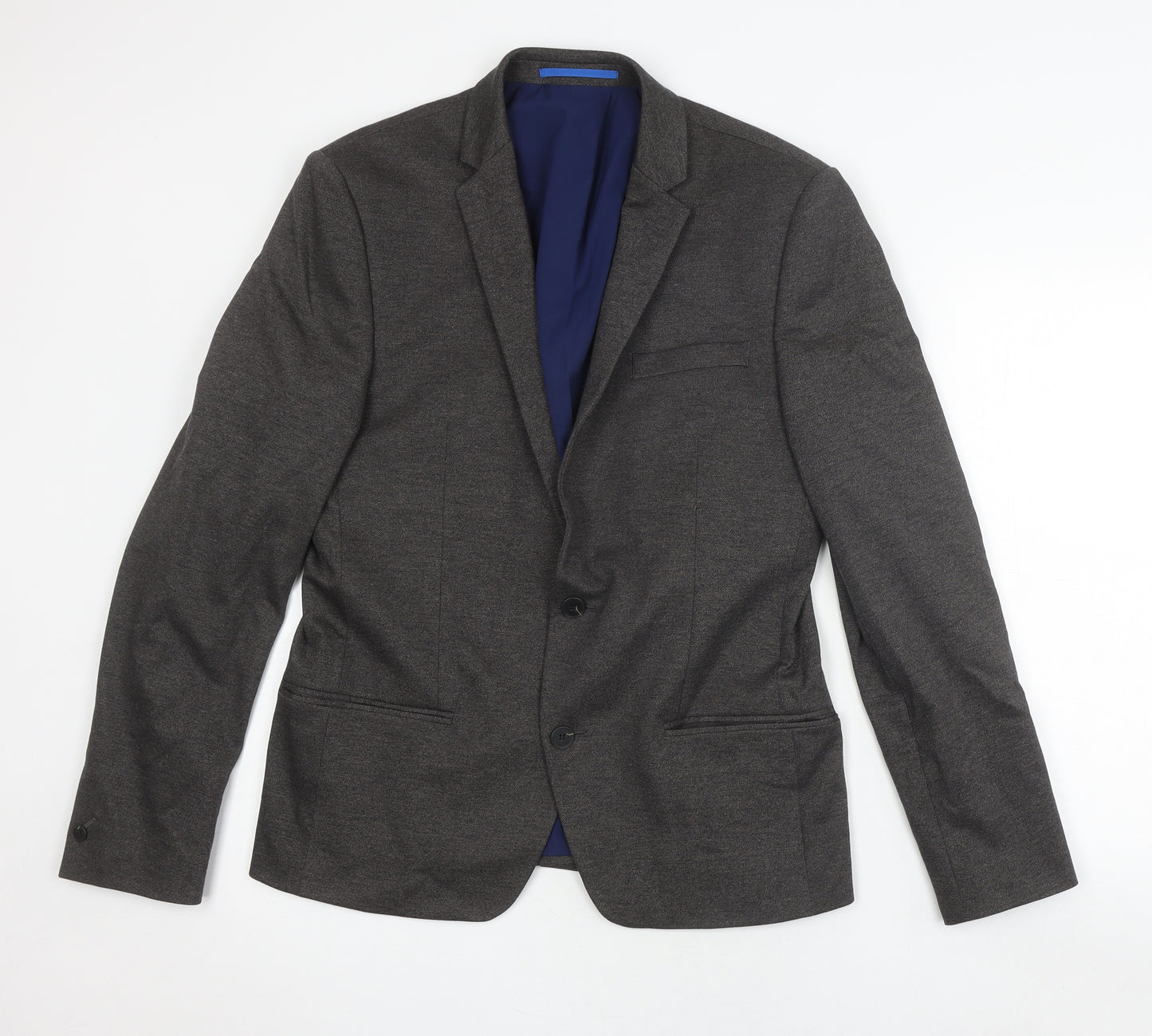 River Island Men's Grey Slim Fit Blazer Size 40R