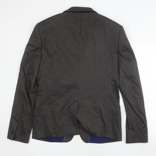 River Island Men's Grey Slim Fit Blazer Size 40R
